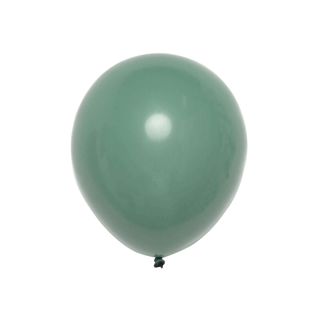 25 Pack 12" Olive Green Double Stuffed Prepacked Latex Balloons