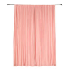 2 Pack Dusty Rose Scuba Polyester Event Curtain Drapes, Durable Flame Resistant Backdrop Event Panels Wrinkle Free with Rod Pockets - 10ftx10ft
