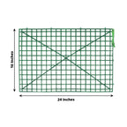 10 Pack 24"x16" Dark Green Artificial Flower Wall Grid Panel Frames, DIY Plastic Mesh Plant Wall Backdrop Fences
