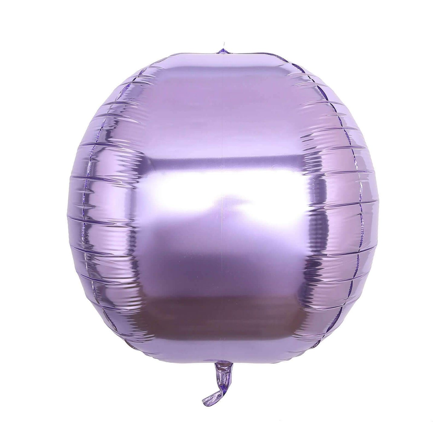2 Pack 18" 4D Lavender Lilac Sphere Mylar Foil Helium or Air Balloons