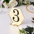 Decorative Rhinestone Number "3" Stickers, Glitter Adhesive Craft Numbers Black DIY Sparkle Embellishments 4"