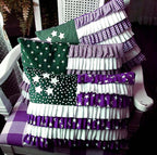 25 Yards 0.75" Ivory Double Layered Edging Ruffled Lace Trim With Satin And Classic Organza Fabric