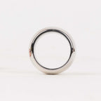 4 Pack Shiny Metallic Silver Acrylic Napkin Rings