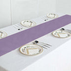 Polyester 12"x108" Table Runner Violet Amethyst - Durable & Wrinkle-Resistant Table Decor