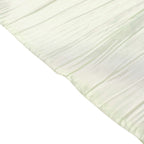 5 Pack Taffeta 20"x20" Napkins Ivory - Accordion Crinkle Dinner Napkins