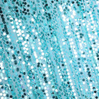 8ftx8ft Turquoise Big Payette Sequin Event Curtain Drapes, Backdrop Event Panel