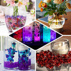 300 Pcs Acrylic Ice Bead Vase Fillers Large Lavender Lilac - Stylish DIY Craft Crystals for Event Decor & Wedding Tables
