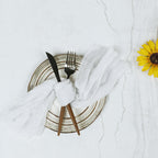 5 Pack Gauze Cheesecloth 24"x19" Napkins White Reusable Dinner Napkins