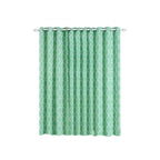 2 Pack White Mint Lattice Print Thermal Blackout Curtains With Chrome Grommet Window Treatment Panels - 52"x108"