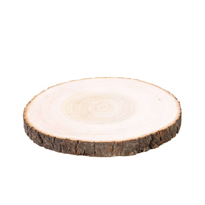 Rustic Poplar Wood Slices Round - Perfect Table Centerpieces for Weddings 12" Dia
