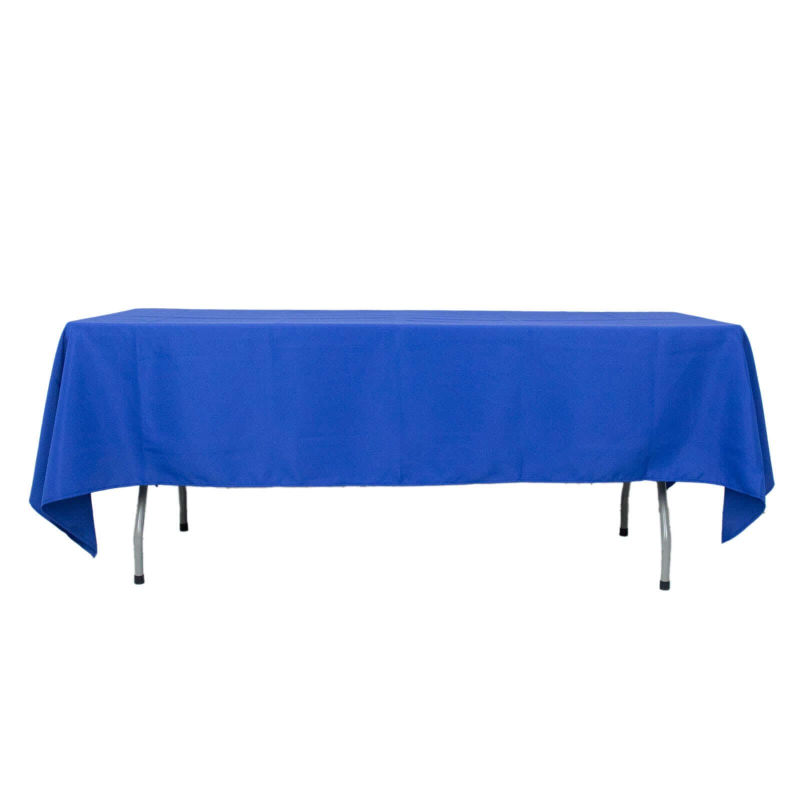 Premium Polyester 60"x102" Rectangle Tablecloth Royal Blue - Durable 220GSM Wrinkle-Resistant Table Cover