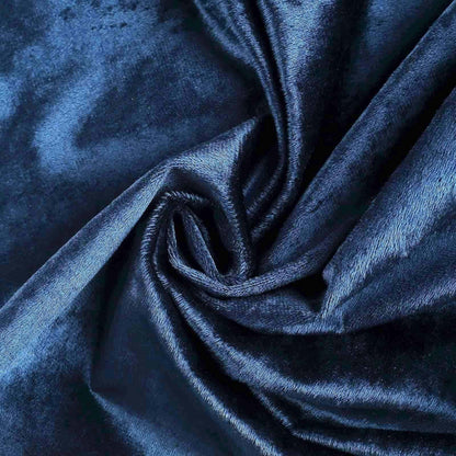 Premium Velvet 120" Round Tablecloth Navy Blue - Reusable Soft & Seamless Table Cover