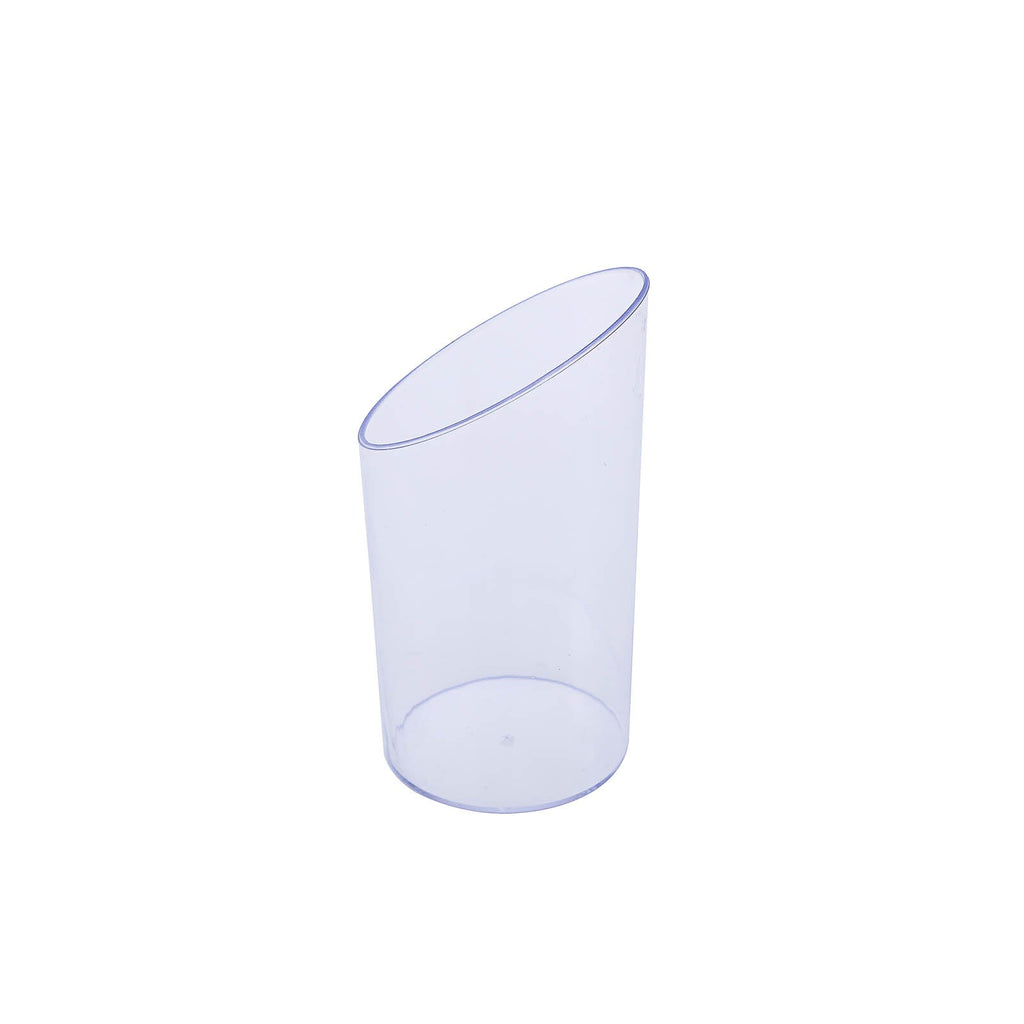 24-Pack Plastic Appetizer Cups Clear Diminutive Flasket - Lightweight Disposable Cups for Treats 3oz