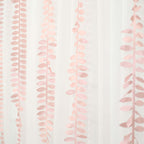 Taffeta Ribbon Sash with 4" Leaf Petal Design Dusty Rose 50ft - Sophisticated Artificial Fabric Garland