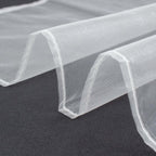 10 Pack Organza 23"x23" Napkins Silver - Sheer Cloth Napkins