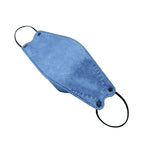 10 Pack Denim Blue Breathable KF94 Face Mask, 3D Fish-Design Mouth Shields for Adult, 4-Layer Protective Face Masks with Adjustable Nose Clip