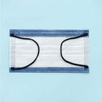 10 Pack 3 Ply Denim Blue Disposable Face Mask Non Woven Mask with Ear Loop - Clearance SALE