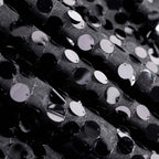 Sequin 72"x72" Table Overlay Square Tablecloth Black - Big Payette Table Cover