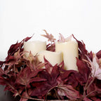 6ft Burgundy Artificial Silk Maple Leaf Hanging Fall Garland Vine