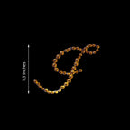 12 Pack 1.5" Gold Rhinestone Monogram Letter Jewel Sticker Self Adhesive DIY Diamond Decor - J