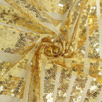 Sequin 72" Table Overlay Square Tablecloth Gold with Diamond Glitz Design - Perfect for Luxe Events
