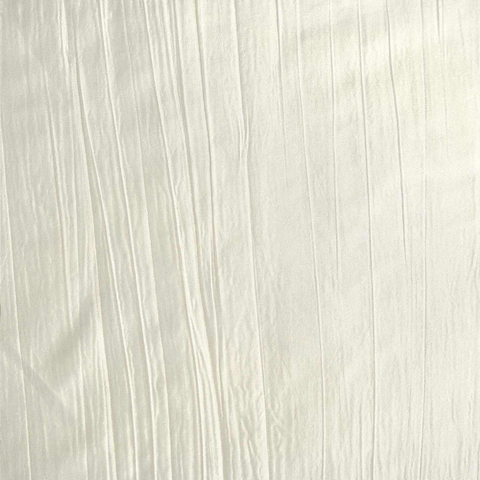Taffeta 60"x102" Rectangle Tablecloth Ivory - Accordion Crinkle Table Cover