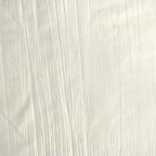 Taffeta 90"x90" Table Overlay Square Tablecloth Ivory - Accordion Crinkle Table Cover
