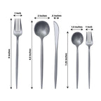 50 Pack Heavy Duty Plastic Utensil Set in Silver, Disposable Dinner and Dessert Cutlery Combo Set