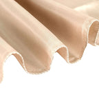Satin Rectangular 60"x102" Tablecloth Nude - Smooth and Lustrous Table Cover