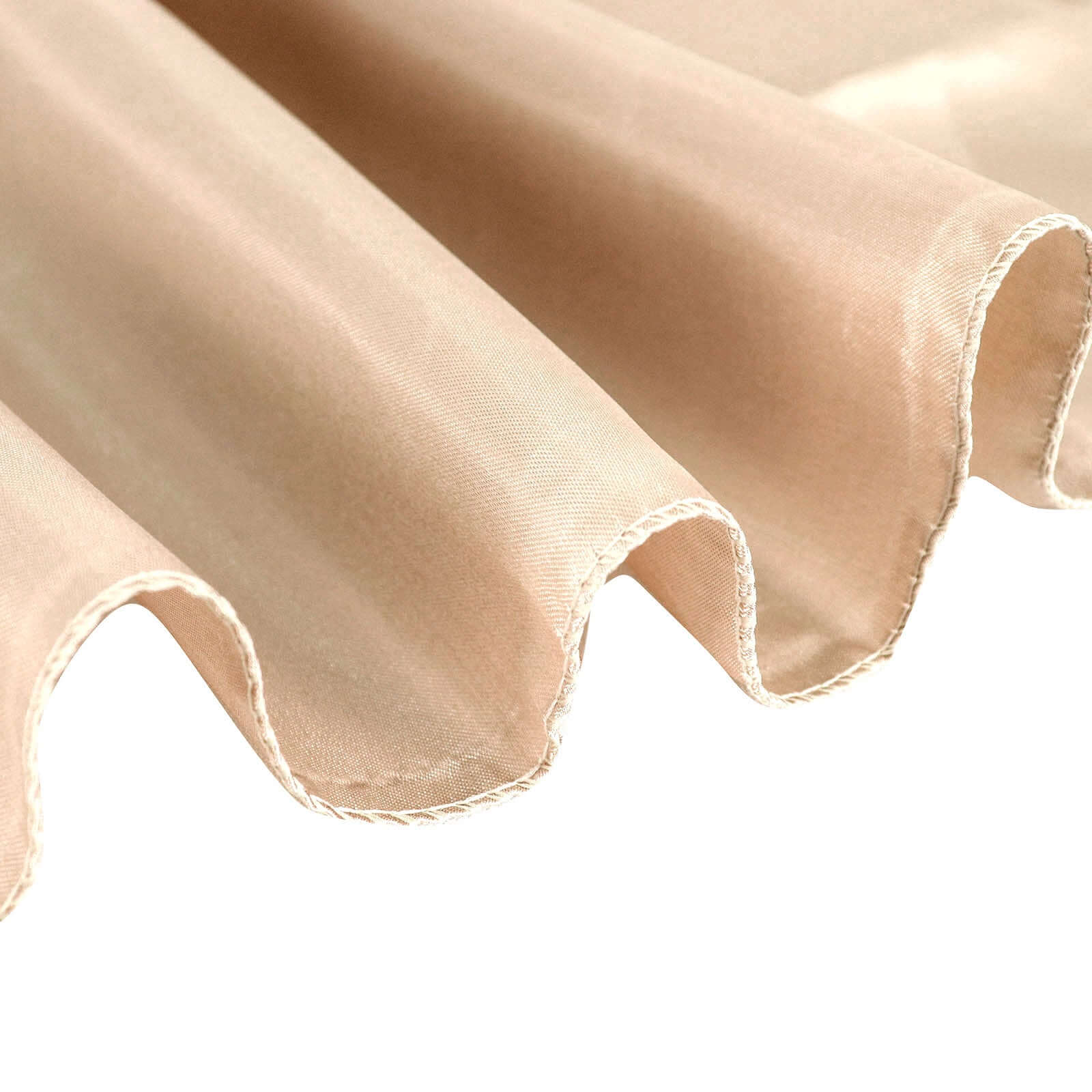 Satin Rectangular 60"x102" Tablecloth Nude - Smooth and Lustrous Table Cover