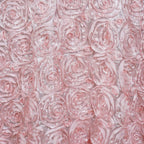 Rosette Satin 14"x108" Table Runner Blush - Grandiose Design