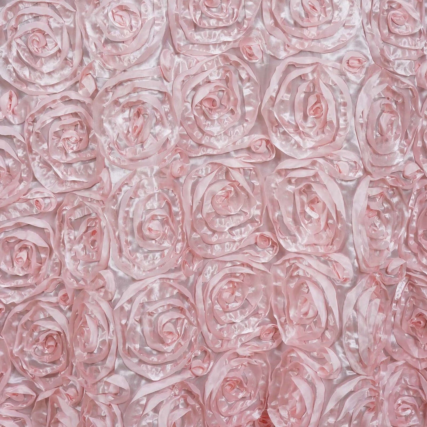 Rosette Satin 14"x108" Table Runner Blush - Grandiose Design