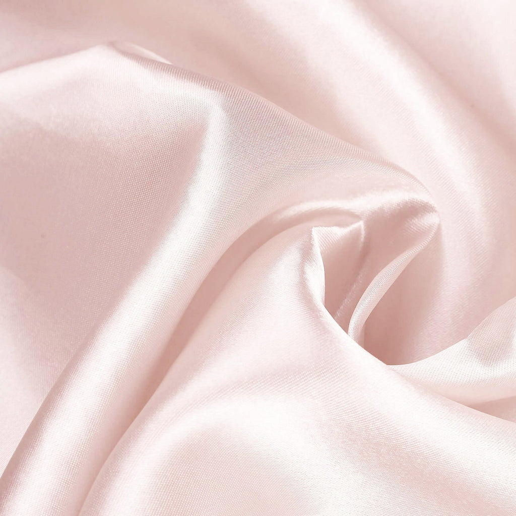 Satin 108" Round Tablecloth Blush - Smooth and Lustrous Table Cover