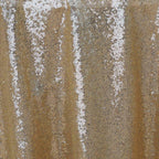 Sequin 60"x126" Rectangle Tablecloth Champagne - Glittering Finish Table Cover