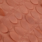 Taffeta 54"x54" Table Overlay Square Tablecloth Terracotta (Rust) 3D Leaf Petal Table Cover