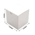 100 Pack 3" Easy DIY White Party Or Shower Favor Candy Gift Boxes