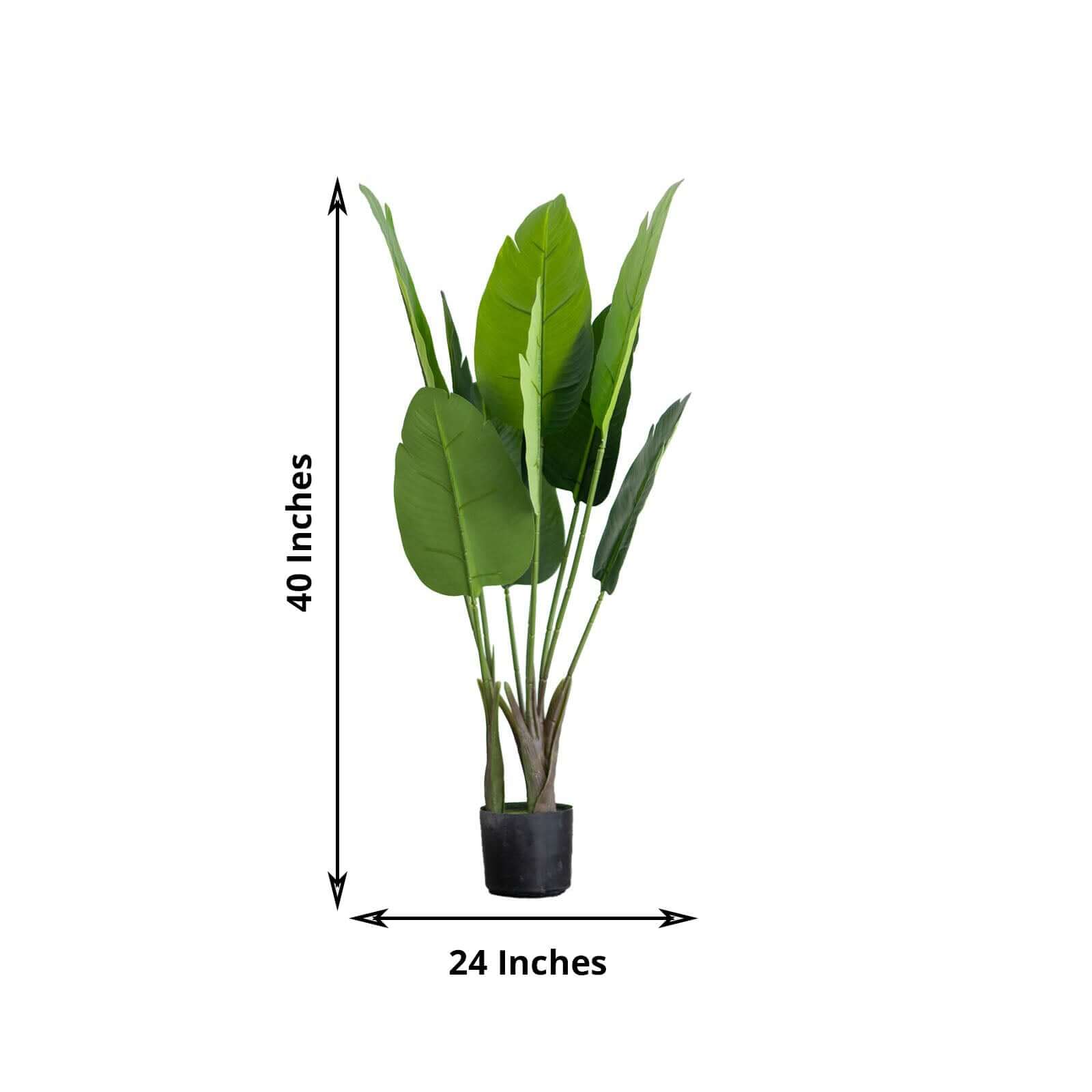 2 Pack 3ft Faux Potted Bird of Paradise Plant
