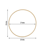 28" Gold Heavy Duty Metal Hoop Wreath, Floral Hoop