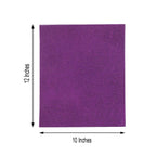 10 Pack Purple Self-Adhesive Glitter DIY Craft Foam Sheets - 12"x10"