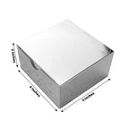 100 Pack 4"x4"x2" Silver Cake Cupcake Party Favor Gift Boxes, DIY