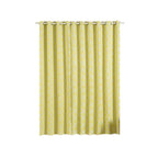 2 Pack White Yellow Lattice Room Darkening Blackout Curtain Panels With Grommet, Trellis Insulated Curtains 52"x96" - Clearance SALE