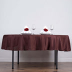 Polyester 70" Round Tablecloth Chocolate - Durable & Wrinkle-Resistant Table Cover