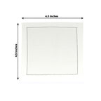 Disposable Cotton Cocktail Napkins â€“ 50 White 4.5" x 4.5" Napkins for High - End Bars, Receptions & Parties - Bell Racket Store