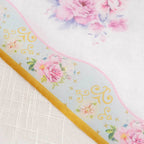 Disposable Table Runner 11"x108" White with Pink Peony Floral Print - Non - woven Stylish Spring Summer Dining Decor - Bell Racket Store