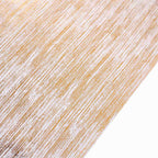 Disposable Table Runner Roll 11"x108" Metallic Gold Faux Suede Print - Stylish Non - Woven Event Decoration - Bell Racket Store