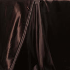 Satin Rectangular 90"x132" Tablecloth Chocolate - Seamless Table Cover