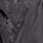 65"x5 Yards Black Crushed Velvet Fabric Bolt, DIY Craft Fabric Roll