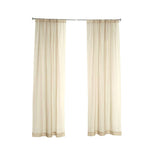 2 Pack Natural Sheer Chiffon Event Curtain Drapes, Durable Flame Resistant Organza Backdrop Event Panels With Rod Pockets - 10ftx10ft