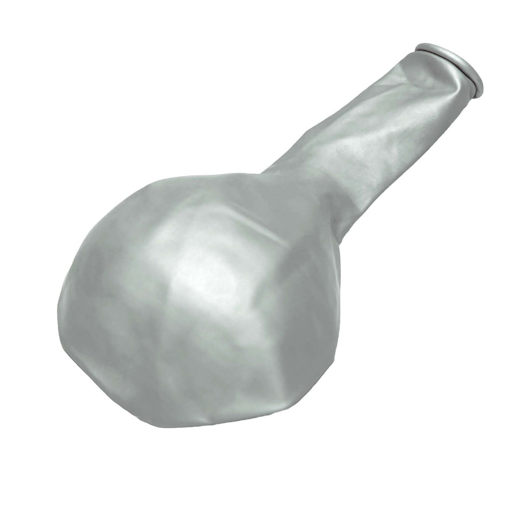 5 Pack 18" Metallic Chrome Silver Latex Helium Air Party Balloons