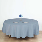 Polyester 108" Round Tablecloth Dusty Blue - Wrinkle-Resistant Table Cover